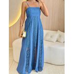 VESTIDO MIDI MILA AZUL