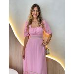 VESTIDO MIDI ELISA ROSA