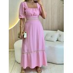 VESTIDO MIDI ELISA ROSA