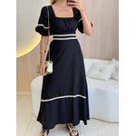 VESTIDO MIDI ELISA PRETO