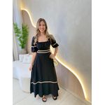 VESTIDO MIDI ELISA PRETO
