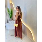 VESTIDO LONGO RAQUEL MARROM