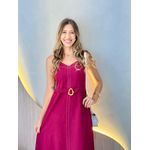VESTIDO LONGO RAQUEL MARSALA