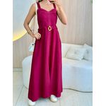 VESTIDO LONGO RAQUEL MARSALA