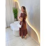 VESTIDO MIDI DANDARA MARROM
