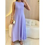 VESTIDO YASMIN CANELADO LAVANDA