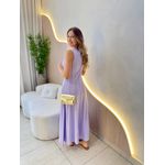 VESTIDO YASMIN CANELADO LAVANDA