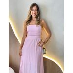VESTIDO MIDI GISLAINE ROSA