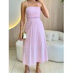 VESTIDO MIDI GISLAINE ROSA