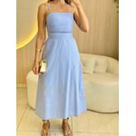 VESTIDO MIDI GISLAINE AZUL