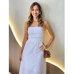 VESTIDO MIDI GISLAINE BRANCO