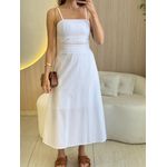 VESTIDO MIDI GISLAINE BRANCO
