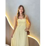 VESTIDO MIDI ANA CLARA AMARELO
