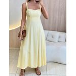 VESTIDO MIDI ANA CLARA AMARELO
