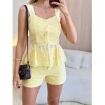CONJUNTO SHORT DARLY AMARELO