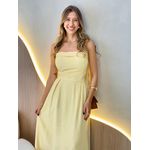 VESTIDO MIDI CAROL AMARELO