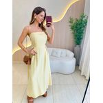 VESTIDO MIDI CAROL AMARELO