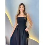 VESTIDO MIDI CAROL PRETO