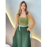 CROPPED FAIXA ALÇA TRICOT MODAL VERDE