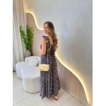 VESTIDO MIDI JAQUE AZUL FLORZINHA