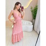 VESTIDO MIDI JAQUE ROSA FLORZINHA