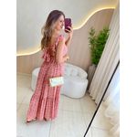 VESTIDO MIDI JAQUE ROSA FLORZINHA