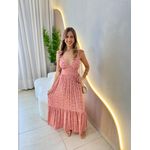 VESTIDO MIDI JAQUE ROSA FLORZINHA