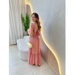 VESTIDO MIDI JAQUE ROSA FLORZINHA