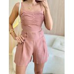 CONJUNTO SHORT CATARINE MARROM