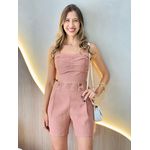CONJUNTO SHORT CATARINE MARROM