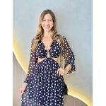 VESTIDO LONGO RUBIA PRETO