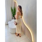 VESTIDO CANELADO MANUELA NUDE