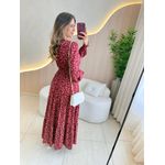 VESTIDO MANGA LONGA VALENTINA MARSALA
