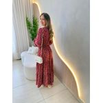 VESTIDO MANGA LONGA VALENTINA MARSALA