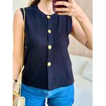 BLUSA MANGA CURTA LIVIA PRETO