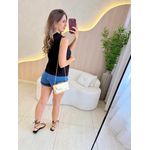 BLUSA MANGA CURTA LIVIA PRETO