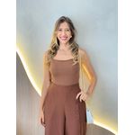 CALÇA PANTALONA LETICIA MARROM