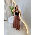CROPPED FAIXA ALÇA TRICOT MODAL PRETO
