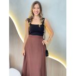 CROPPED FAIXA ALÇA TRICOT MODAL PRETO