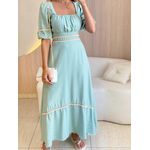 VESTIDO MIDI ELISA VERDE MENTA
