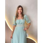 VESTIDO MIDI ELISA VERDE MENTA