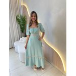 VESTIDO MIDI ELISA VERDE MENTA