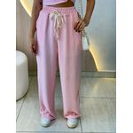 CALÇA PANTALONA LISTRAS LATERAL ROSA