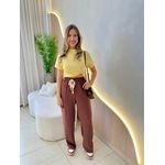 T-SHIRT BÁSICA ALGODÃO AMARELO