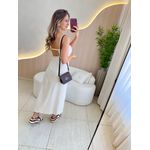 VESTIDO MIDI SUELEN AREIA