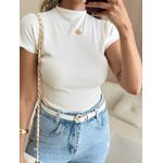 BLUSA ASSIMETRICA CANELADA OFF