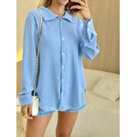 CHEMISE JASMINE AZUL LISTRADO