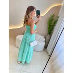VESTIDO MIDI ÁGATA VERDE AGUA