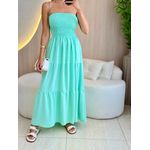 VESTIDO MIDI ÁGATA VERDE AGUA