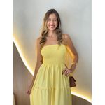 VESTIDO MIDI ÁGATA AMARELO